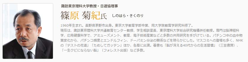 篠原教授についてのご紹介